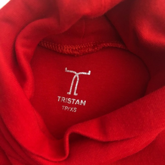 NEW RED TURTLENECK TOP - Picture 2 of 2